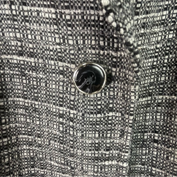 JONES NEW YORK Signature Woman Black/White Tweed Suit Jacket Coat Plus Size 2X - Picture 7 of 11